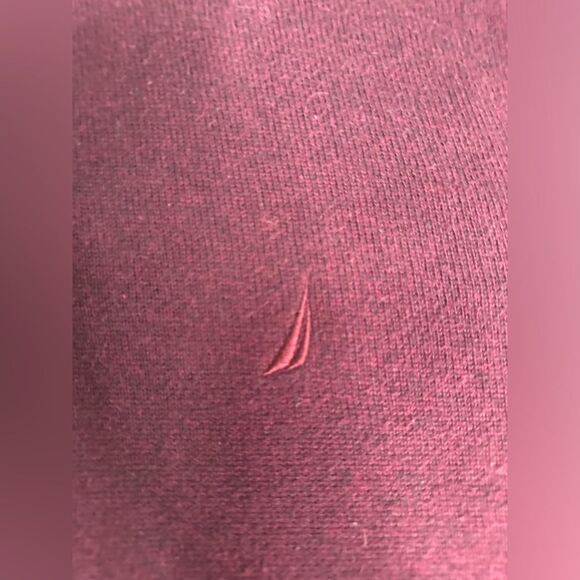 Nautica Men’s Medium Burgundy Red Pullover 1/4 Zip Casual Tight Knit Sweater - Picture 11 of 12